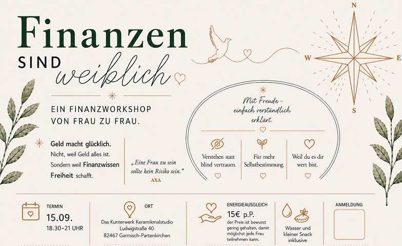 Finanzen sind weiblich- Finanzworkshop von Frau zu Frau