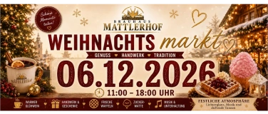 Event-Image for 'Weihnachtsmarkt im Brauhaus Mattlerhof'