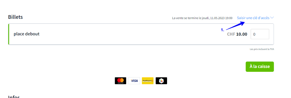 Cl&eacute; d' Acc&egrave;es