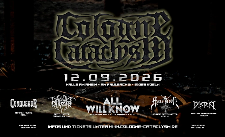 Cologne Cataclysm -in der Halle an Rhein