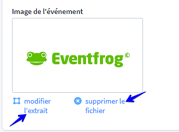 Comment saisir une image pour mon &eacute;v&eacute;nement IV