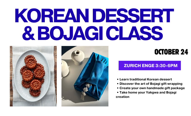 Korean Dessert and Tea & Bojagi Workshop
