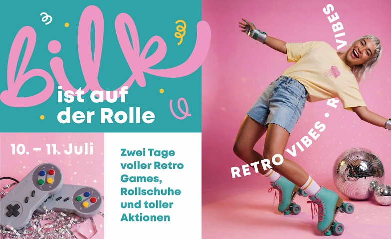 Bilk ist auf der Rolle  in den Düsseldorf Arcaden