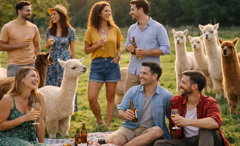 Alpaka Picknick für Singles - Offline Speeddating - Oetwil