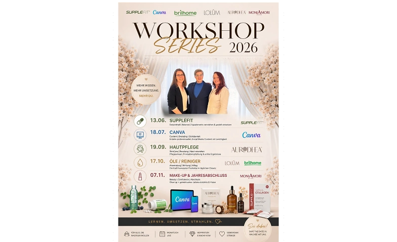 Workshop Series 2026 Glow Go Akademie Pfullingen