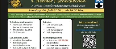 Event-Image for '4. Heemer Fischerstechen &ndash; 1. offene Saarlandmeisterschaft'