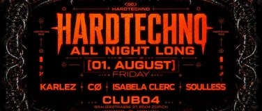 Event-Image for 'HARDTECHNO ALL NIGHT LONG - CLUB04, ZRH'