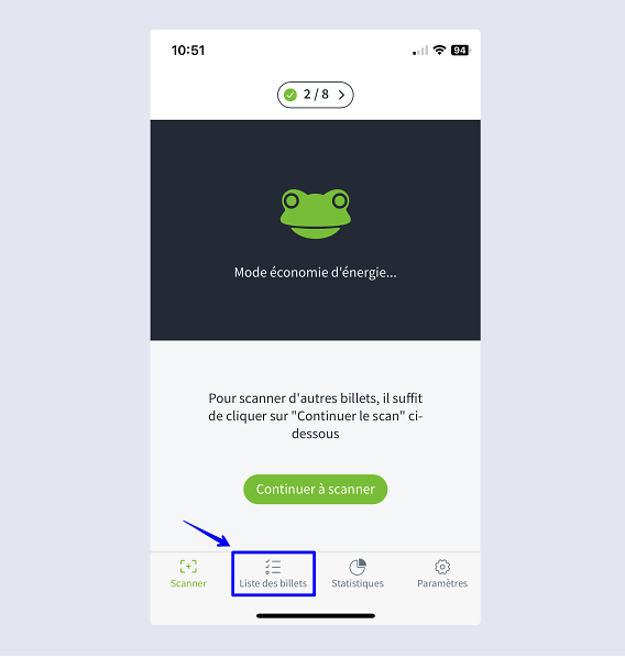 Entry App 3 0 Ticketliste w&auml;hlen fr