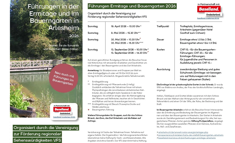 Führung durch den Bauerngarten Arlesheim