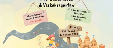 Event-Image for 'Er&ouml;ffnung XXL-Sandkasten und Kinder-Verkehrsgarten in Buchs'