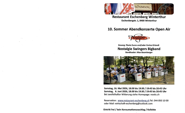 Event-Image for '10. Sommer Abendkonzerte der Nostalgie Swingers Bigband'