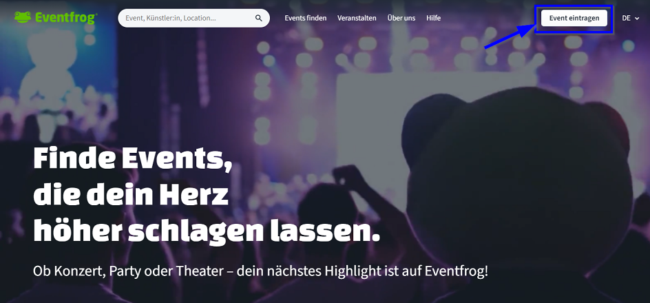 Event eintragen