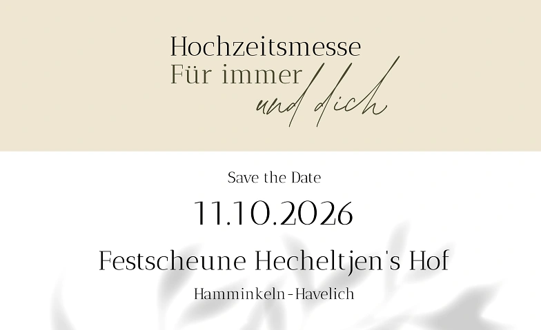 Lovestyle Hochzeitsmesse bei Festscheune Hecheltjen’s Hof im Münsterland