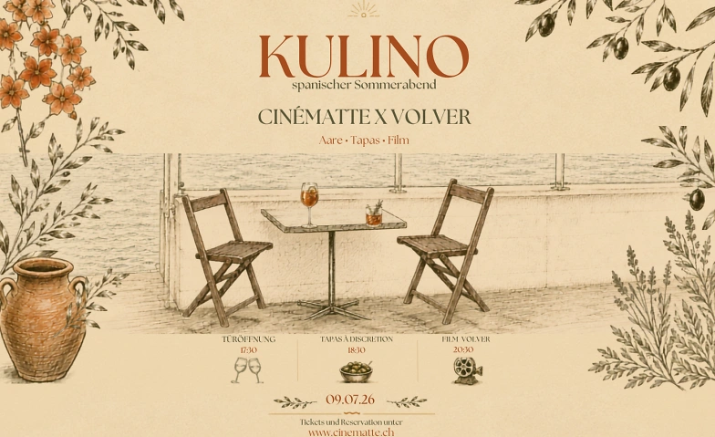 Volver x Cinématte mit KULINO: Tapas und Kino an der Aare