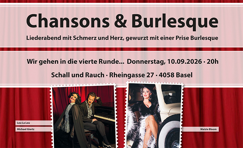 Chanson & Burlesque mit Herz, Schmerz & Sinnlichkeit
