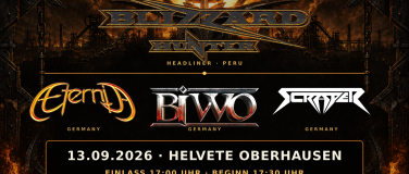 Event-Image for 'Blizzard Hunter + Scraper + BIWO + &AElig;ternia (Metal Im Pott 1)'