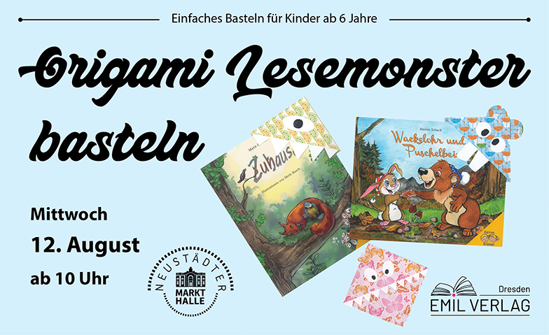 Origami Lesemonster basteln
