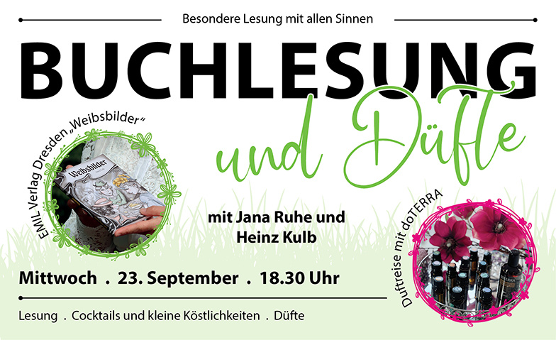 Buchlesung und D&uuml;fte - Eine Lesung mit allen Sinnen Billets
