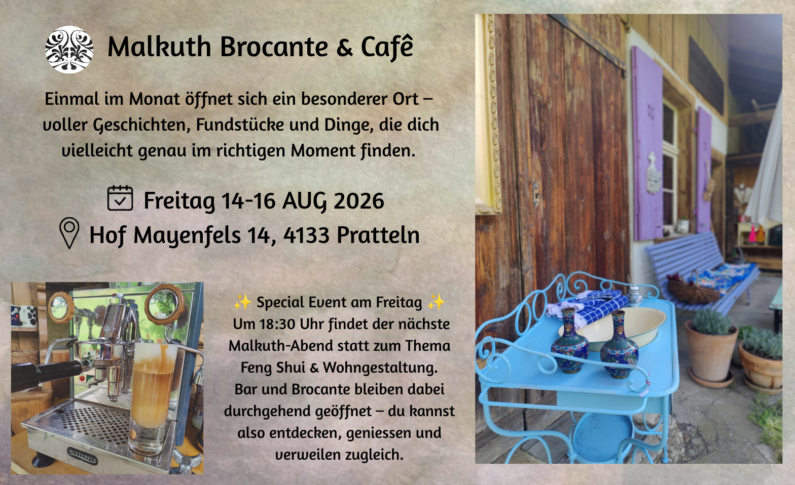 Event-Image for 'Malkuth Brocante & Caf&eacute;'