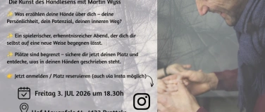 Event-Image for 'Malkuth Erlebnis - Abend: Handlesen'