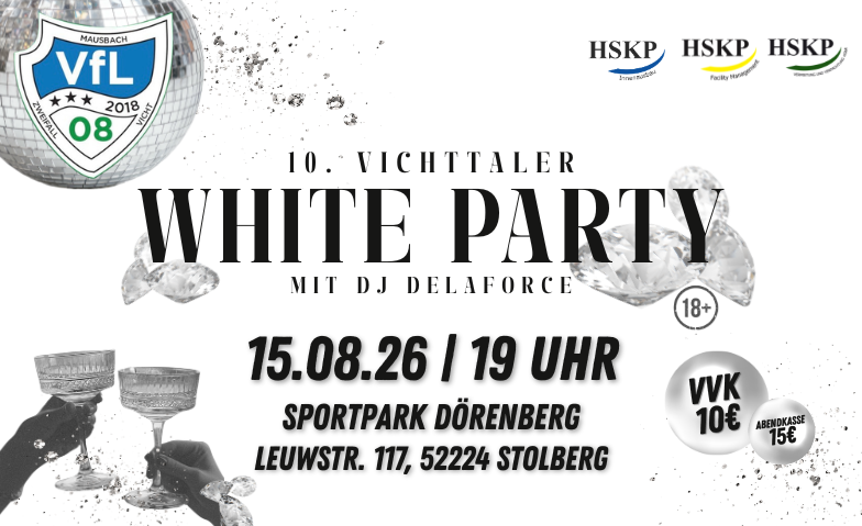 10. Vichttaler White Party mit DJ Delaforce