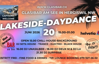 Event-Image for 'Daydance Lakeside - Glasi Bar am See in Hergiswil NW'