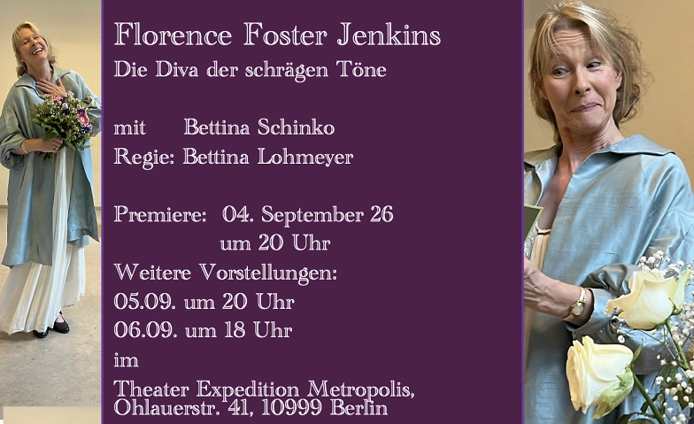Florence Foster Jenkins - die Diva der schr&auml;gen T&ouml;ne Tickets