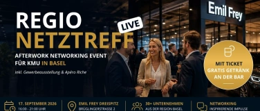 Event-Image for 'Regio Netztreff LIVE &ndash; Gewerbeausstellung Basel 2026'