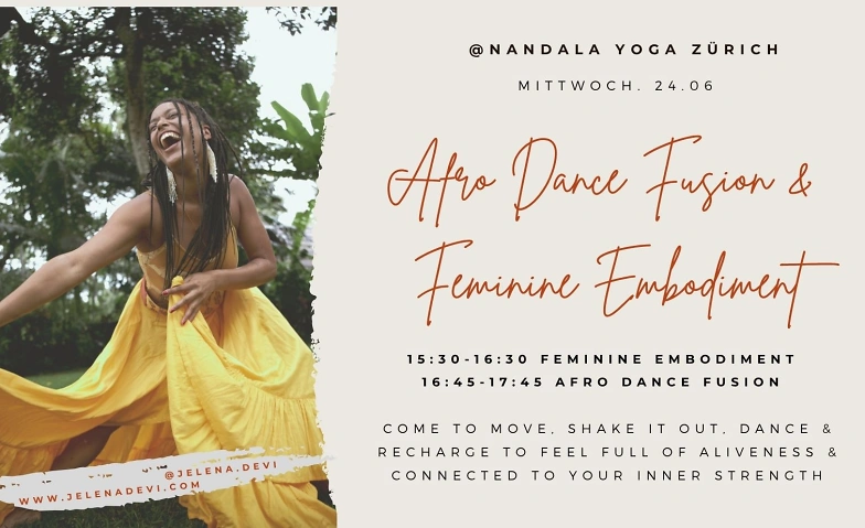 Event-Image for 'AFRO DANCE FUSION & FEMININE EMBODIMENT JEDEN 2.MITTWOCH'