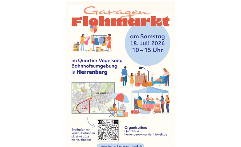 Garagenflohmarkt Quartier Vogelsang,  in 71083 Herrenberg