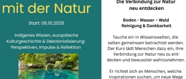 Event-Image for 'Webinar "Einssein mit der Natur"'