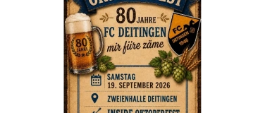 Event-Image for 'Oktoberfest 80 Jahre FC Deitingen'