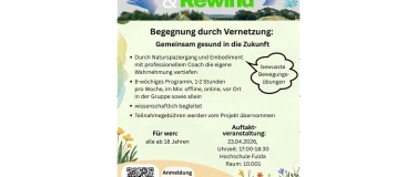 Event-Image for 'Auftaktveranstaltung Gesundheitsprogramm "Reconnect & Rewind'