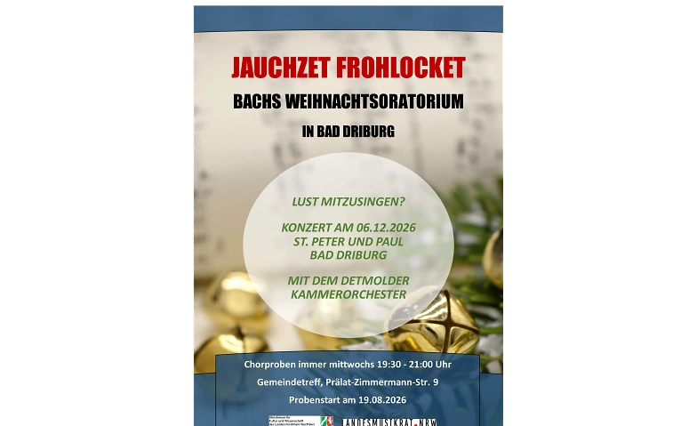 Event-Image for 'Gemeinsam Bachs Weihnachtsoratorium zum Klingen bringen'
