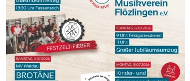 Event-Image for 'Jubil&auml;umsfest 100 Jahre MV Fl&ouml;zlingen e.V.'