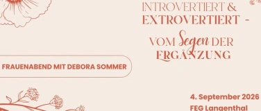 Event-Image for 'INTROVERTIERT & EXTROVERTIERT Frauenabend mit Debora Sommer'