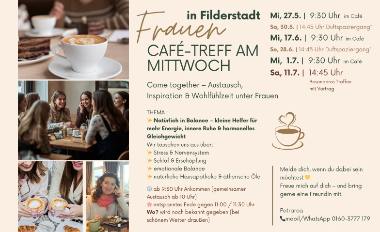 Frauen-CAFE-Treff in Filderstadt Cafe Tandem, Obere Bachstra&szlig;e 15, 70794 Filderstadt Tickets