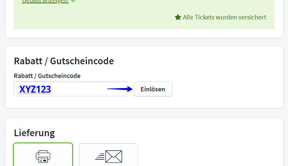 Geschenkgutschein einl&ouml;sen
