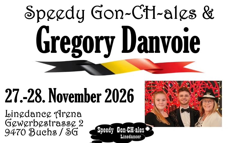 Gregory Danvoie & Speedy Gon-CH-ales Workshops & Linedance