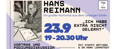 Event-Image for 'Hans Reimann &ndash; Eine gro&szlig;er Humorist aus dem Leipziger Osten'