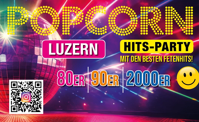 POPCORN HITS-PARTY LUZERN R&uuml;tlisaal, R&uuml;tligasse 4, 6003 Luzern, Luzern Tickets