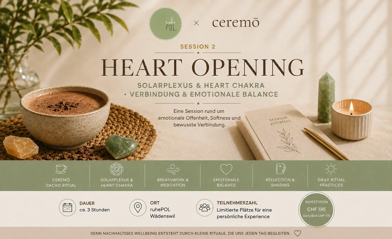 Cacao, Solarplexus & Heart Chakras und Daily Rituals