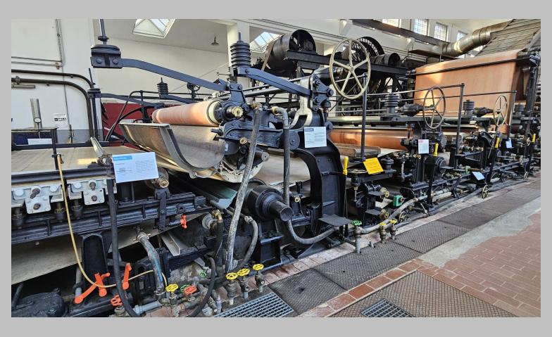 Historische Papiermaschine PM1 Bischofszell Tage der offenen