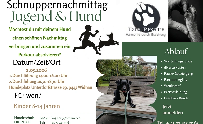 Event-Image for 'Schnuppernachmittag Jugend & Hund'
