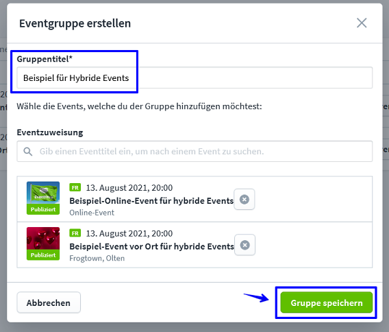 Hybride Events Gruppe II