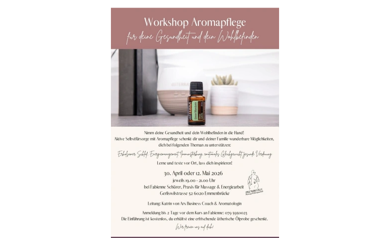 Event-Image for 'Aromapflege f&uuml;r deine Gesundheit & dein Wohlbefinden'