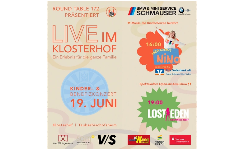 Live im Klosterhof 2026 mit "Lost Eden" Tickets