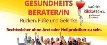 Event-Image for 'Gesundheitsberater Ausbildung f&uuml;r R&uuml;cken, F&uuml;&szlig;e und Gelenke'