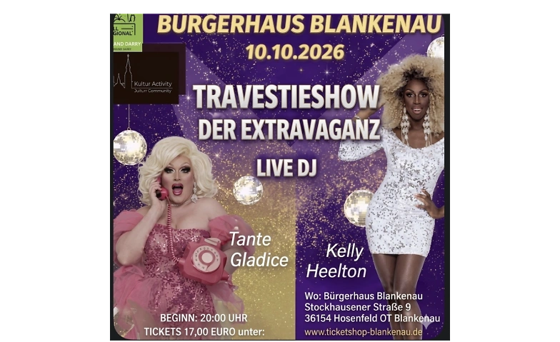 Travestieshow der Extravaganz