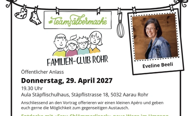 Vortrag zum Thema "Teamsälbermache" mit Frau Chlämmerlisack